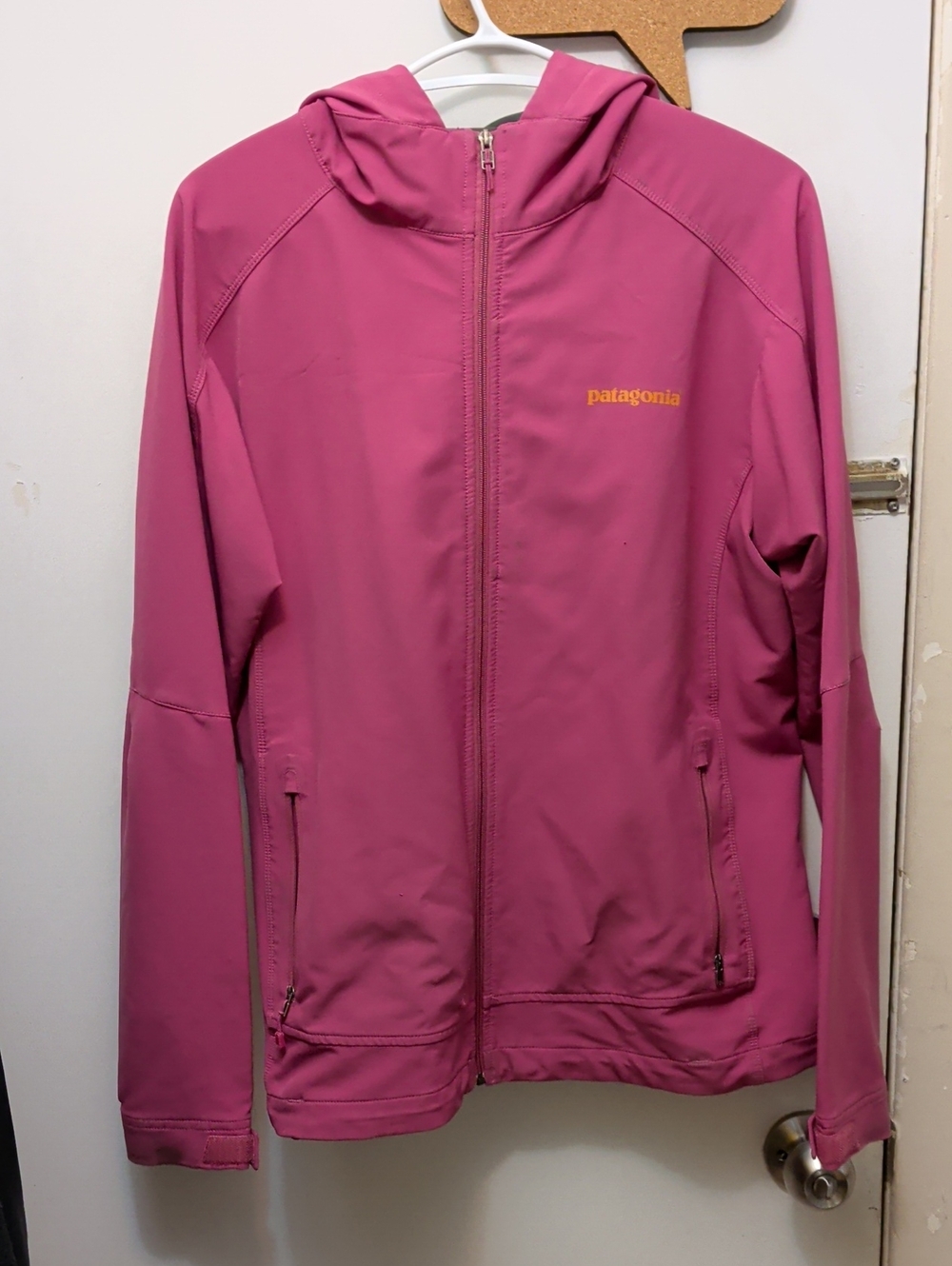 Patagonia Women's Magenta Zip-Up Hooded Shell Jacket